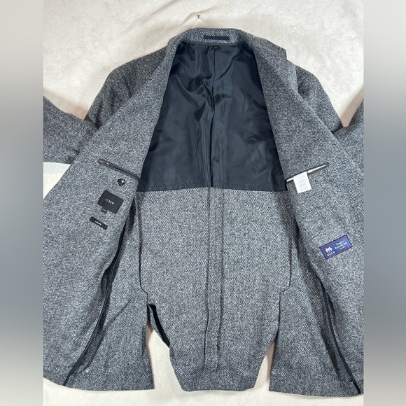 J. Crew Ludlow 38R British Moon Herringbone Classic Gray Brown Blazer - Picture 6 of 13